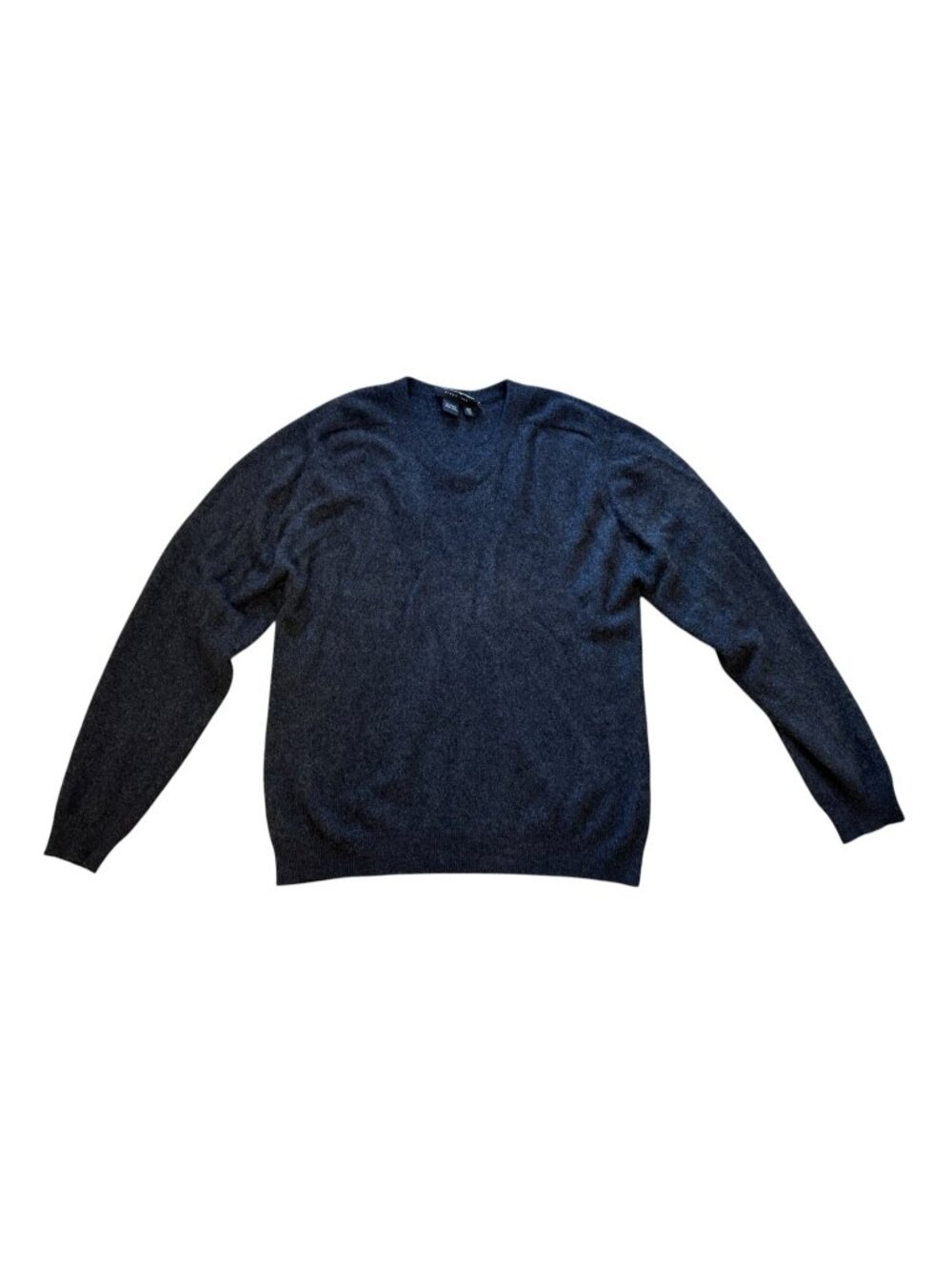 Eddie Bauer Men's V-Neck 100% Cashmere‎ Sweater Size Large Quiet Luxury Top Knit